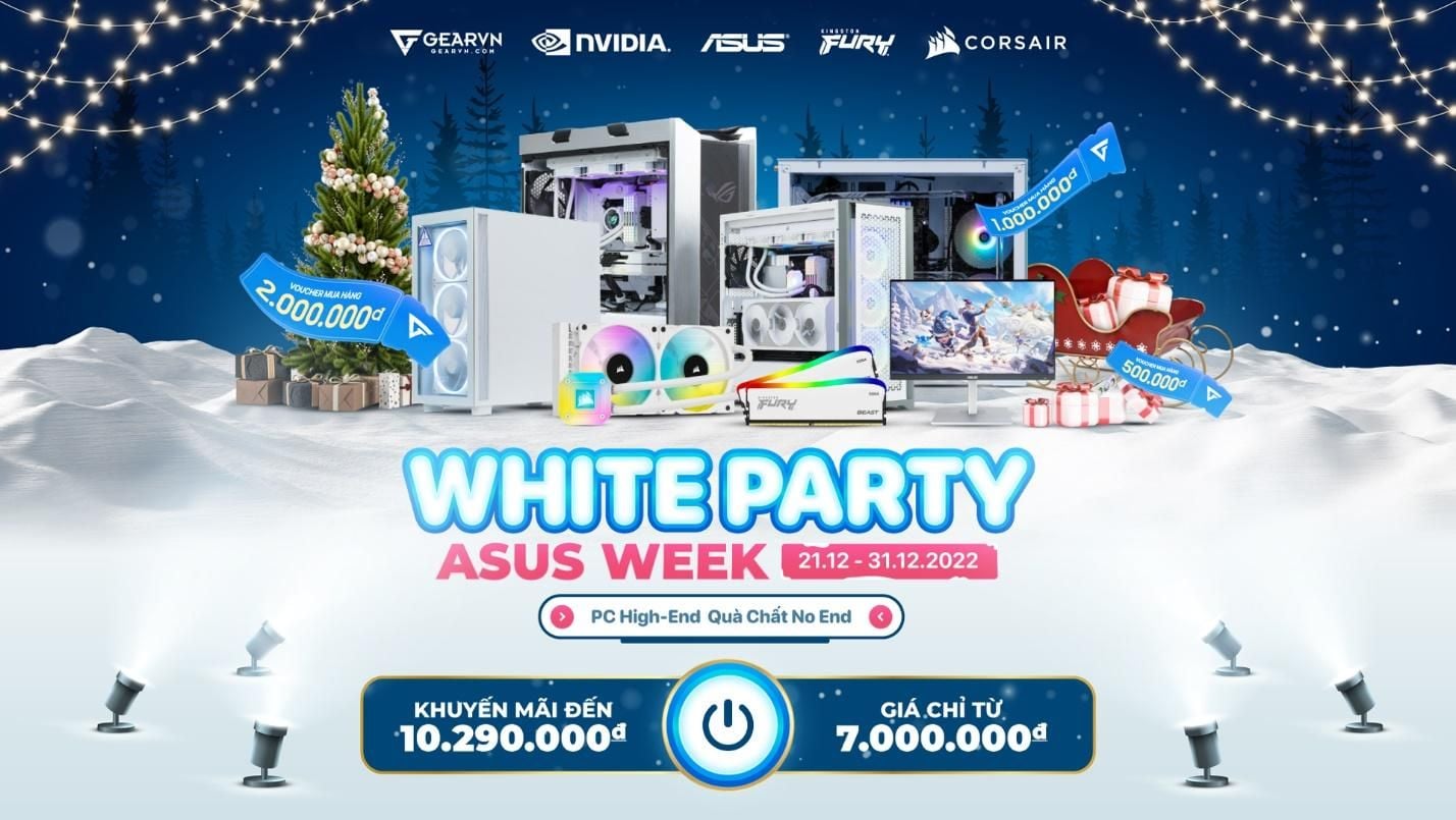 GearVN tổ chức White Party tri ân game thủ, kết lại năm 2022 thật hoành tráng