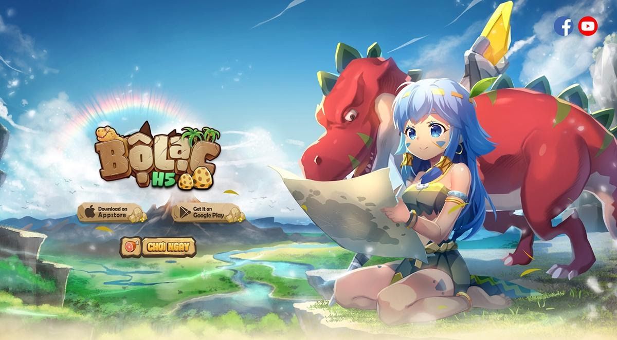 Xuất hiện game nhập vai đấu pet thời đồ đá Bộ Lạc H5, mời bạn vào vai tù trưởng xưng bá thuở hồng hoang