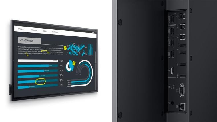 Dell trình làng màn hình cảm ứng 4K 86 inch “bự chà bá” với hàng tá cổng kết nối