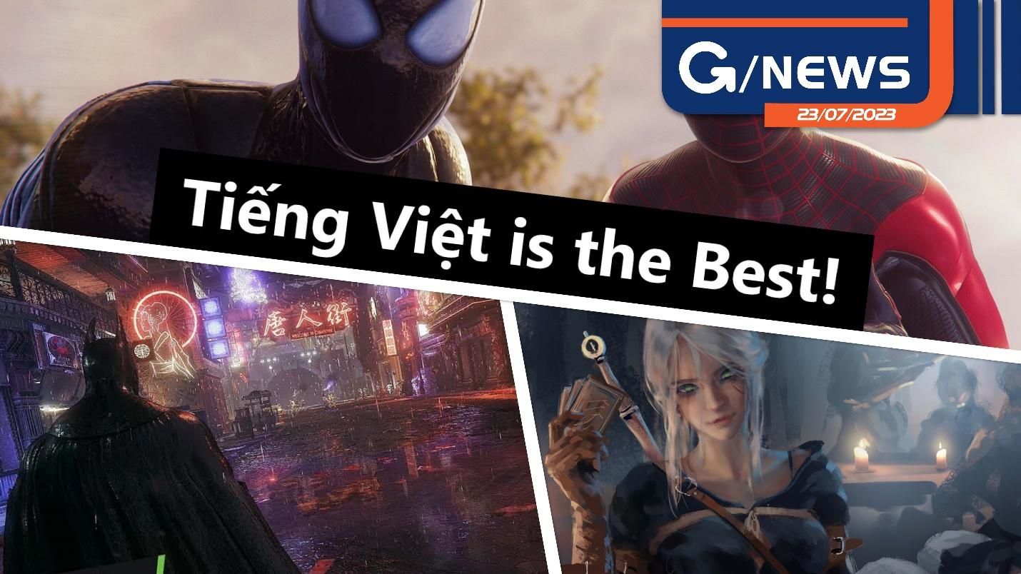 Tổng hợp tin công nghệ trong tuần: The Witcher 3 8K cài hơn 100 mod; Batman Arkham Knight cài mod “trẻ hóa”; Spider-Man 2 phụ đề Việt