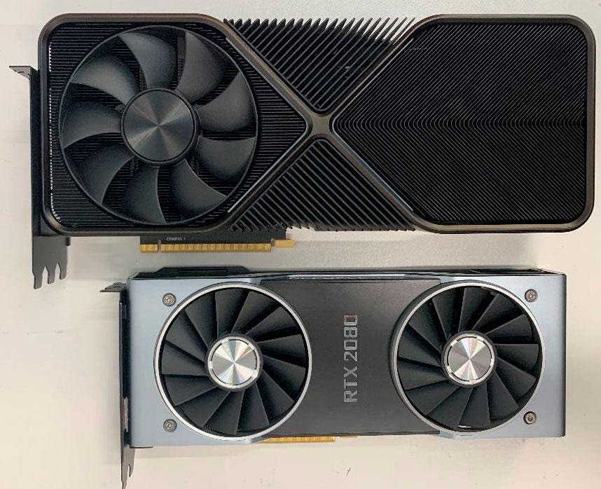 Lộ hình card đồ họa NVIDIA GeForce RTX 3090 cực to nạc, áp đảo cả RTX 2080
