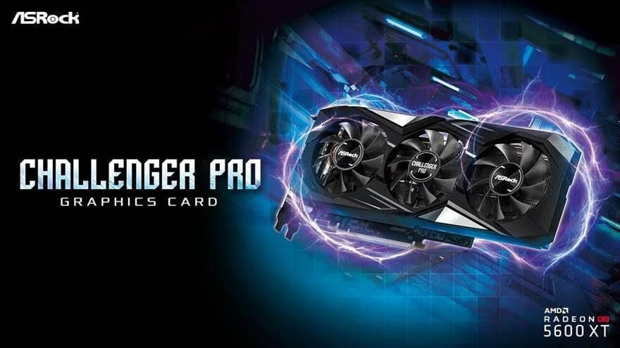 ASRock trình làng card Radeon RX 5600 XT Challenger Pro 6G OC với tản nhiệt 3 quạt hầm hố