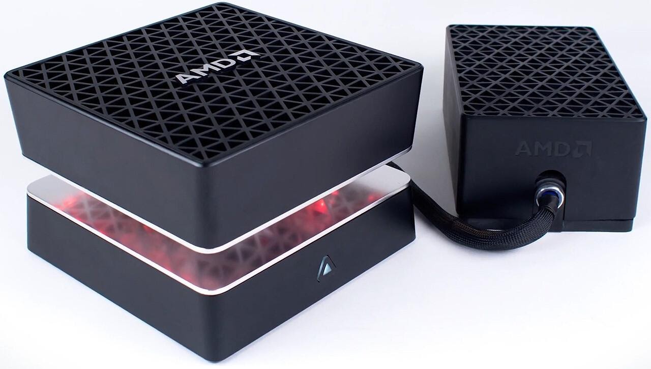 Thùng PC AMD Project Quantum đầy bí ẩn bỗng dưng xuất hiện, sử dụng thiết kế 2 khoang làm mát bằng tản nước