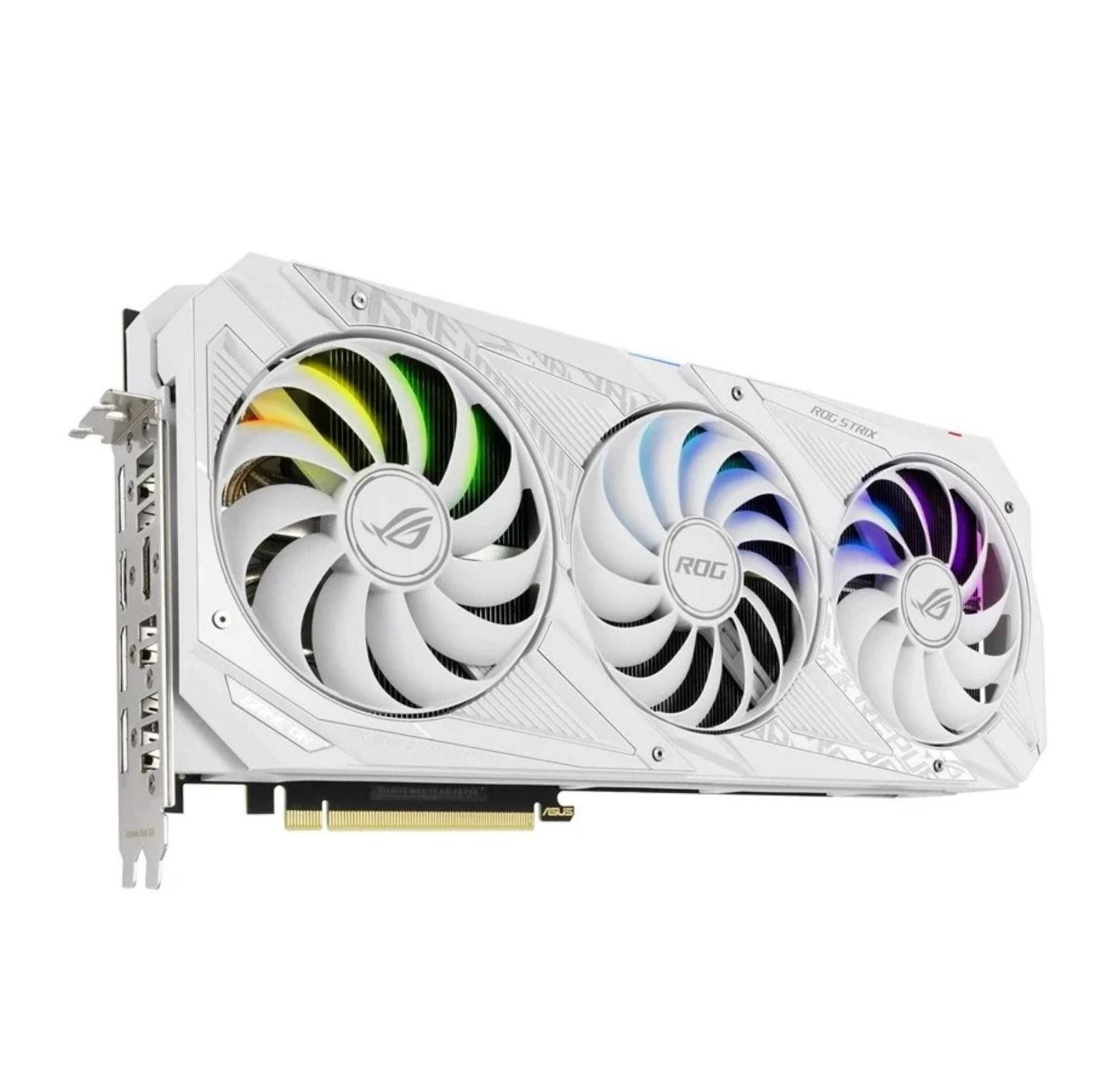 Lộ ảnh card ASUS ROG STRIX RTX 30-series phiên bản trắng tinh khôi cho anh em thích thanh lịch