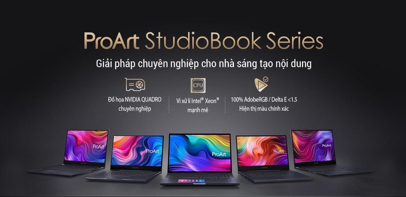 ASUS ra mắt dòng laptop ProArt StudioBook với phần cứng và tính năng hỗ trợ tối đa cho nhà sáng tạo nội dung
