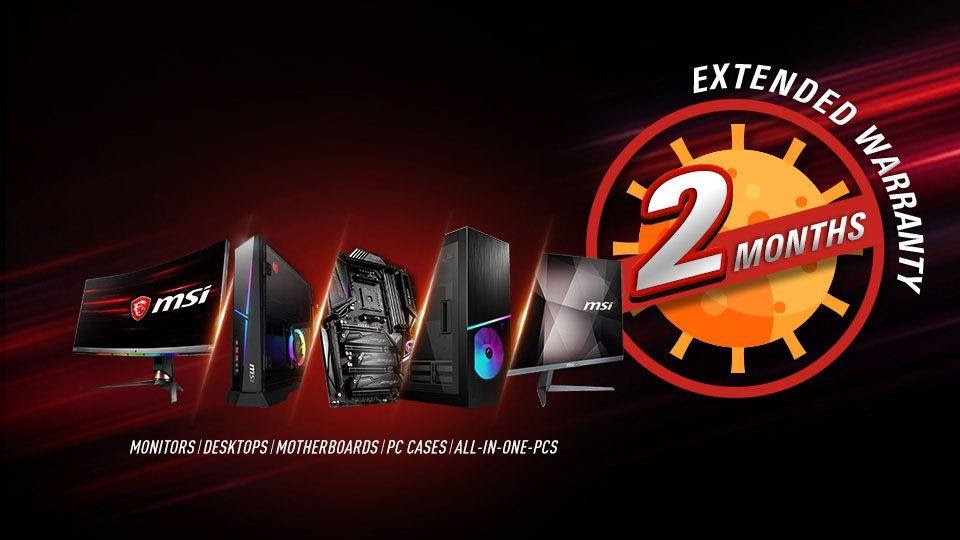 MSI tặng thêm 2 tháng bảo hành vì dịch COVID-19, tiếc là không có ở Việt Nam