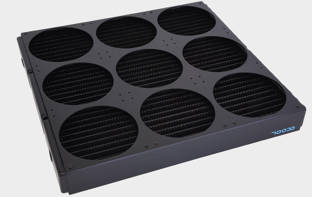 Xuất hiện siêu radiator tản nuớc AlphaCool NexXxos XT45 Full Copper 1260mm SuperNova hỗ trợ 9 quạt 140 mm