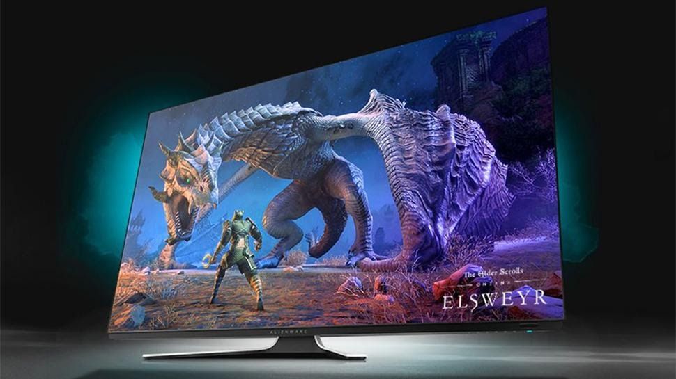 Dell lẳng lặng giảm sập sàn hơn 1000 đô cho màn hình gaming OLED khổng lồ Alienware 55 4K@120Hz