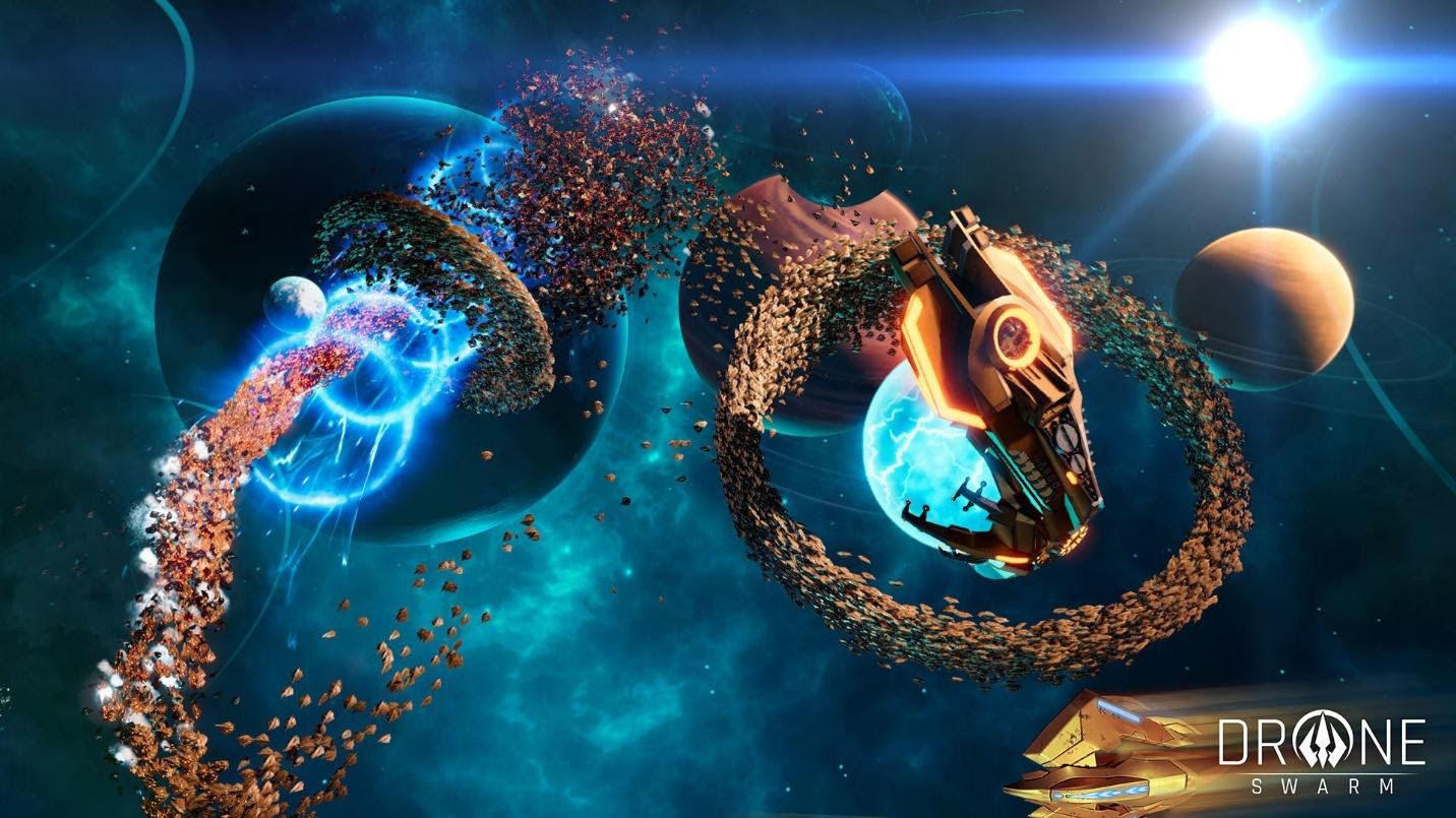 Mời anh em chỉ huy 32.000 phi thuyền trong tựa game Drone Swarm đang cho chơi thử miễn phí