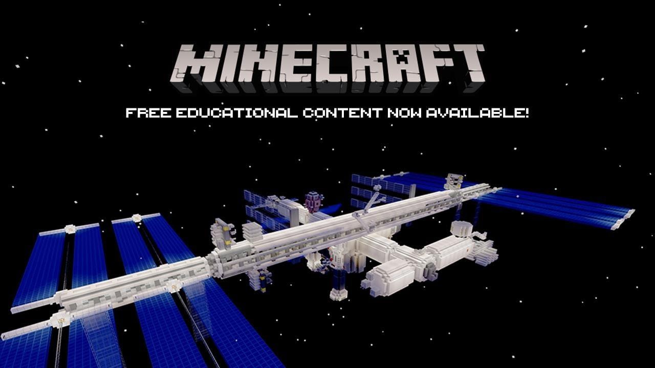 Từ trạm không gian ISS cho đến đỉnh Olympus, Minecraft phát hành miễn phí một loạt thế giới để học sinh khám phá