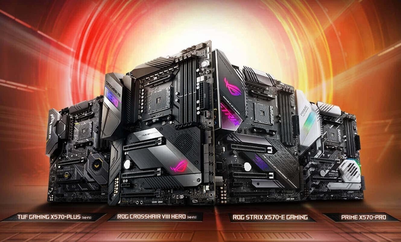 ASUS hé lộ bo mạch chủ X570 ROG Crosshair VIII Dark Hero và ROG Strix B550-XE Gaming WiFi với thiết kế táo bạo