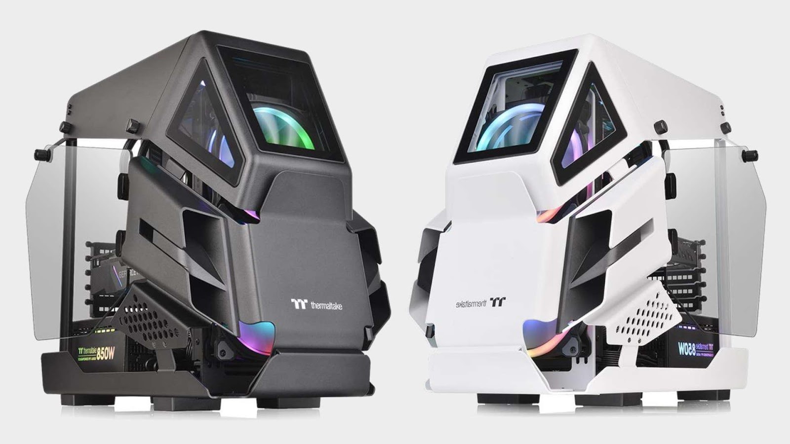 Thermaltake ra mắt thùng máy AH T200 Micro ATX cực ngầu với thiết kế buồng lái trực thăng cùng 5 mặt kính cường lực