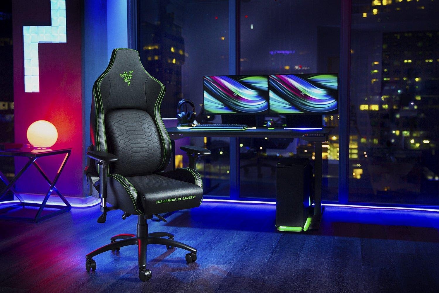 Razer Iskur – Chiếc ghế gaming đầu tiên của Razer tích hợp đệm lưng “giữ dáng” cho anh em