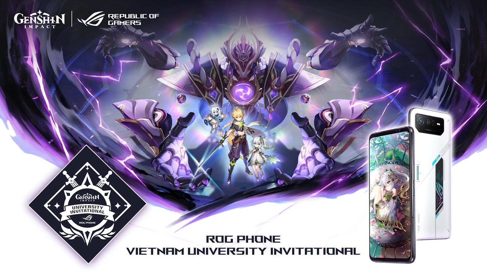 ASUS Republic of Gamers công bố giải đấu ROG Phone Vietnam University Invitational kết hợp cùng Genshin Impact