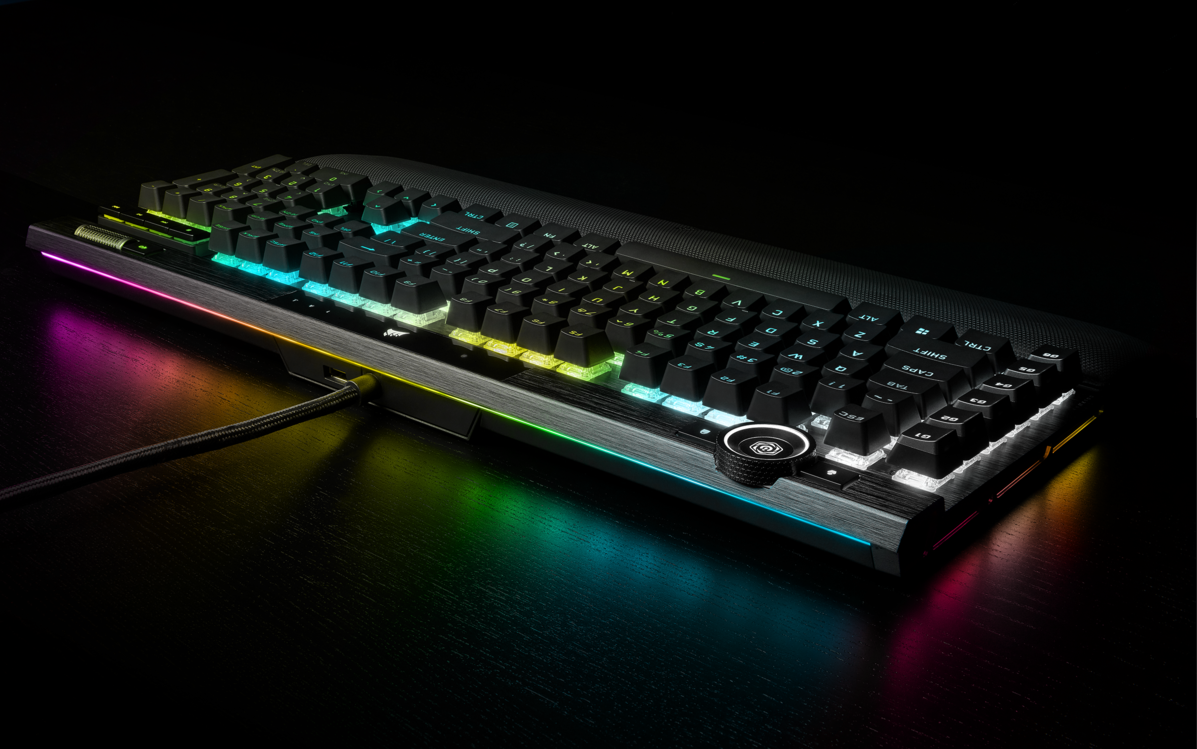 CORSAIR ra mắt bàn phím gaming đầu bảng K100 RGB với công nghệ AXON Hyper-Processing và RGB LightEdge 44 vùng