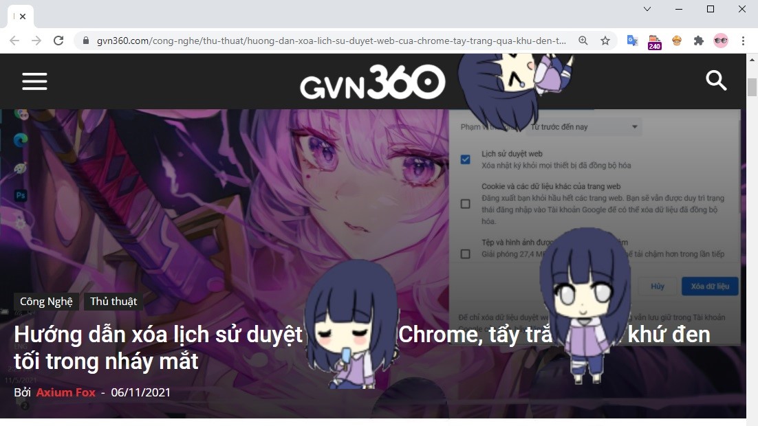 Hướng dẫn triệu hồi các nhân vật anime xâm chiếm Chrome bằng sự dễ thương và tinh nghịch