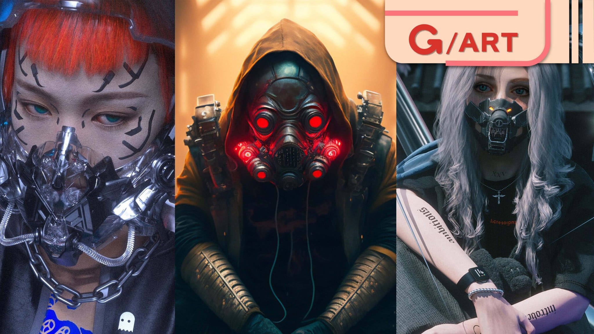 Vì ai cũng cần desktop ấn tượng, mời anh em tải bộ hình nền khẩu trang phong cách Cyberpunk (P.2)