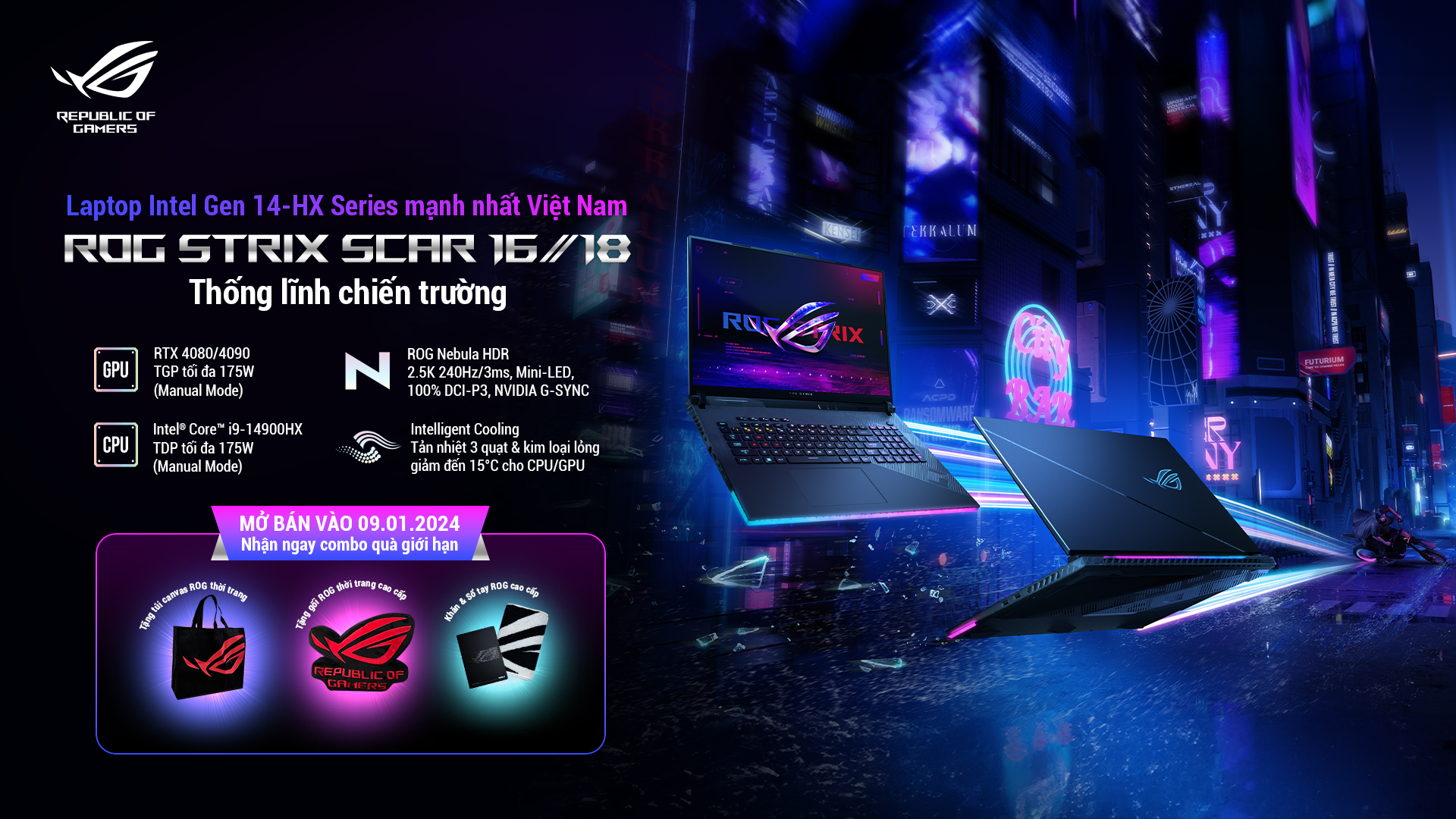 MUA ROG SCAR 16/18 2024 - NHẬN COMBO QUÀ GIỚI HẠN