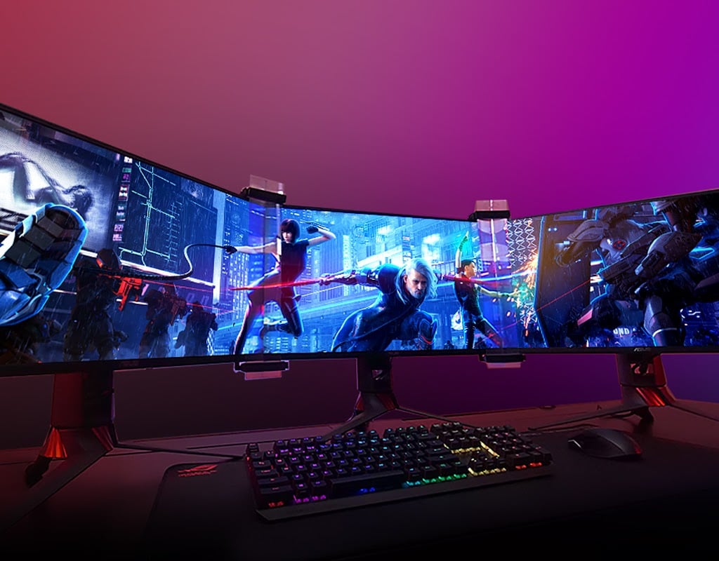 ROG Bezel-Free: Phụ kiện dung hợp 3 màn hình thành 1 từ Asus