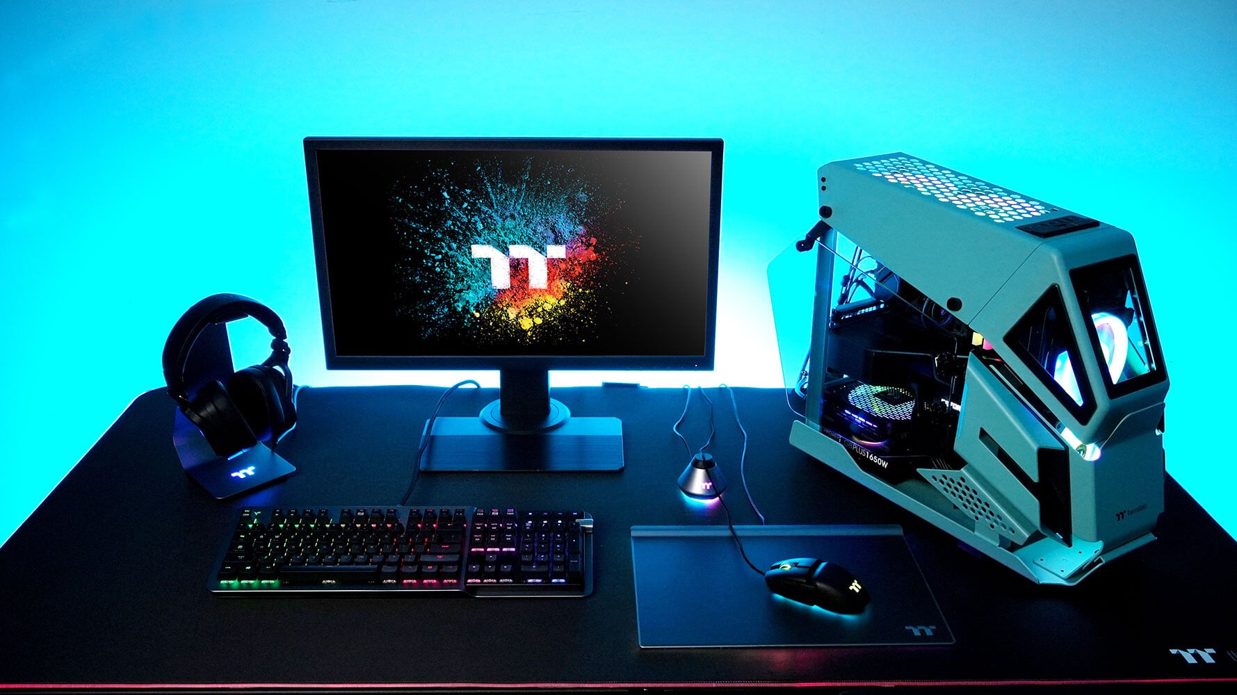 Thermaltake hé lộ thùng AH T200 Micro xanh Turquoise và Racing tuyệt đẹp