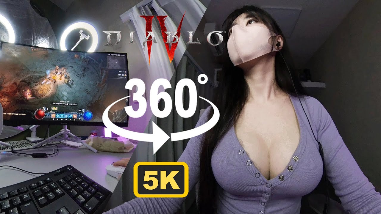 Mời bạn chiến game Diablo 4 cùng nữ game thủ xinh đẹp trong Youtube VR 360