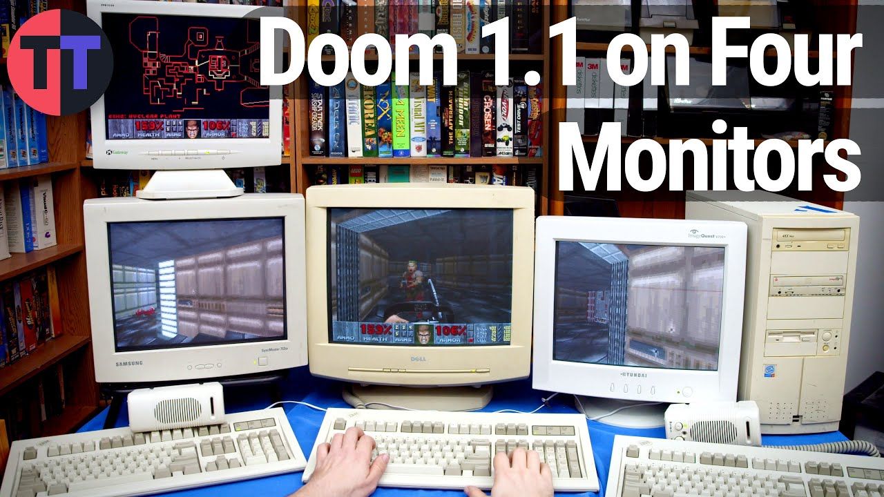 Mời bạn chiêm ngưỡng 1 game Doom được chơi bởi 4 “anh” PC lớn tuổi khác nhau