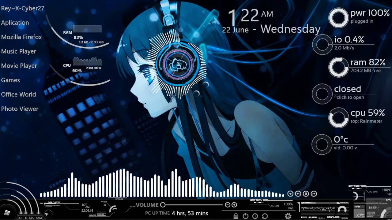 50 Best Rainmeter Skins Kodi Skins