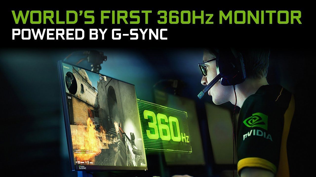 NVIDIA công bố màn hình eSports siêu khủng 360Hz