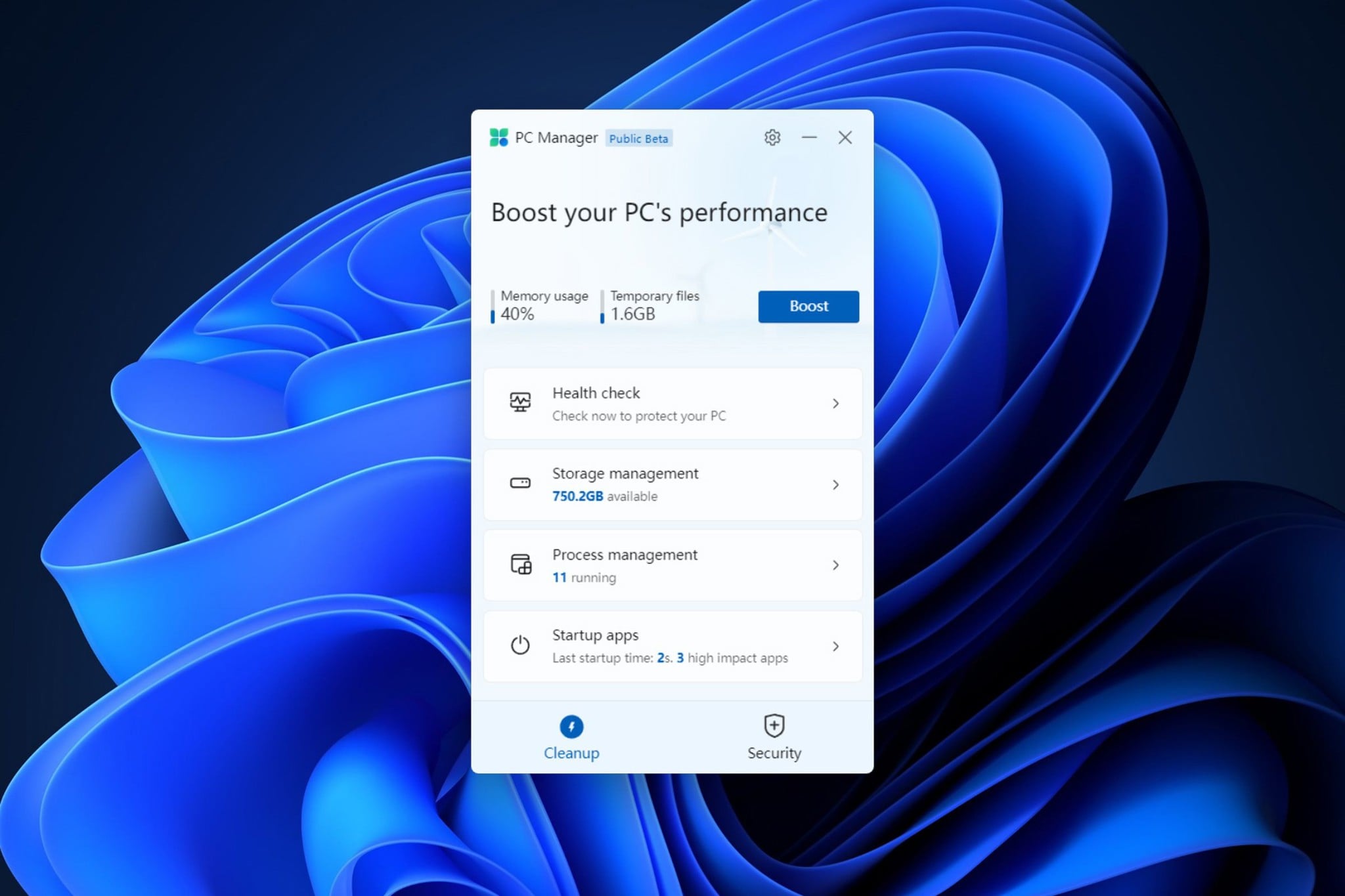 Microsoft tung phần mềm PC Manager giúp dọn dẹp và tăng hiệu năng cho máy tính của bạn