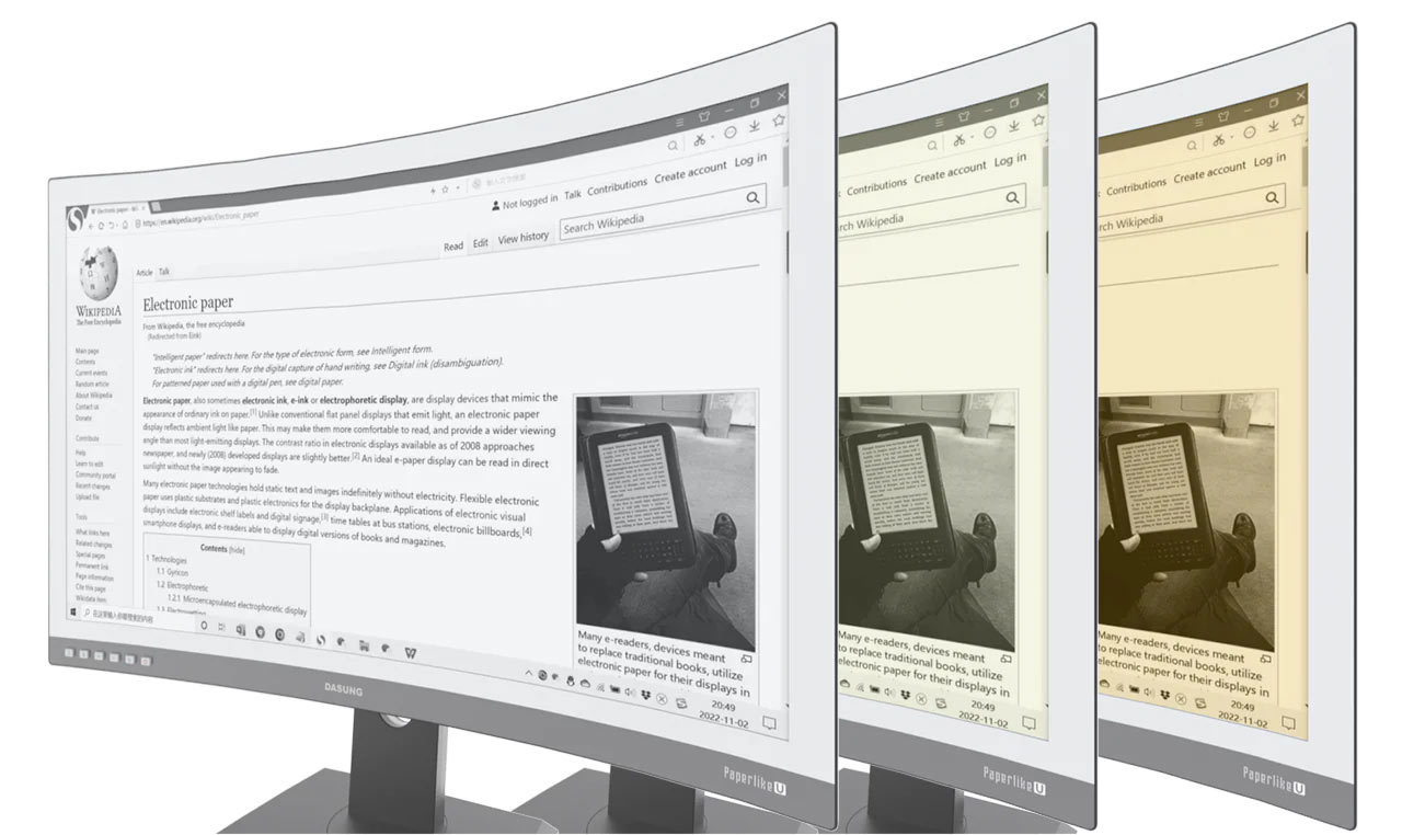 Dasung ra mắt Paperlike 253U - Màn hình E-ink cong đầu tiên trên thế giới
