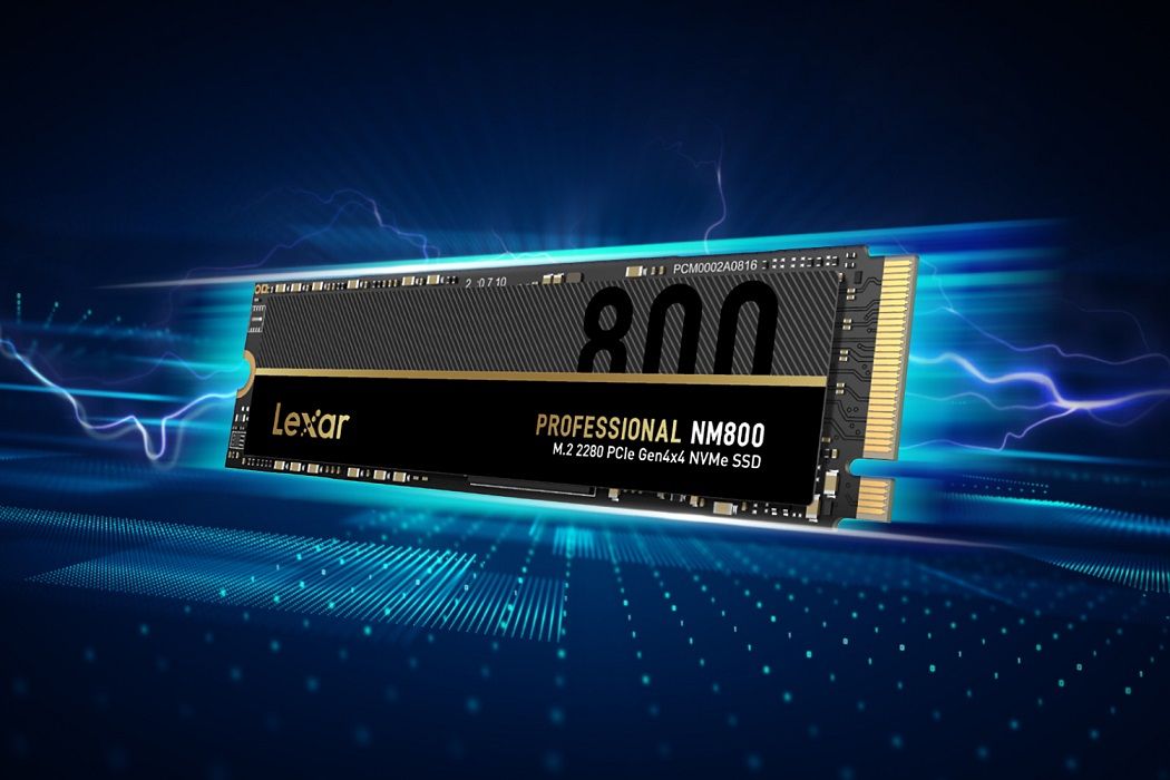 Lexar ra mắt SSD Professional NM800 M.2 NVMe PCIe Gen4 với tốc độ nhanh gấp 12,7 lần so với SSD SATA III