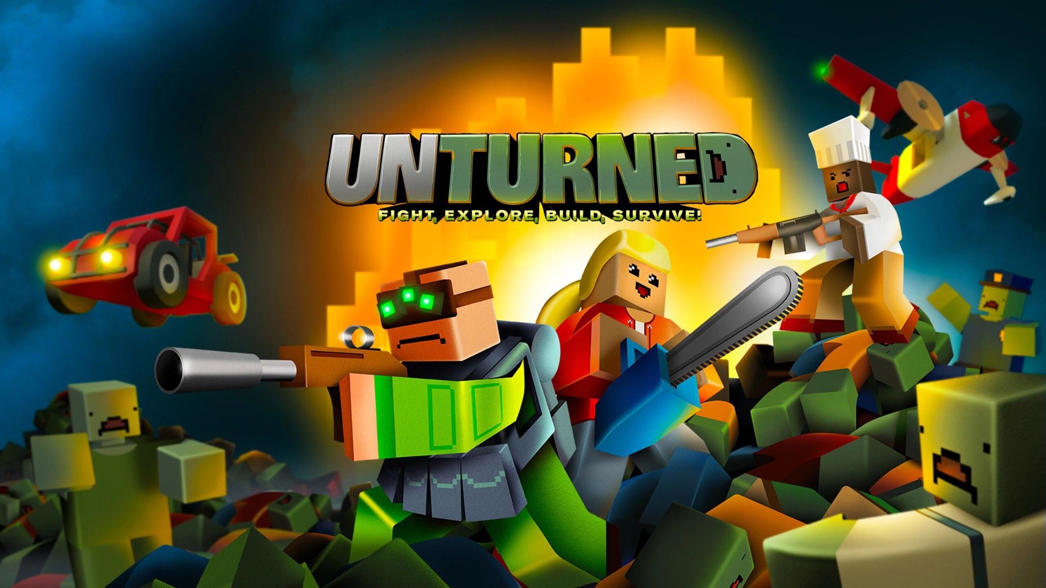 Unturned: Tựa game sinh tồn hậu tận thế dễ thương và miễn phí cho game thủ “sợ zombie”