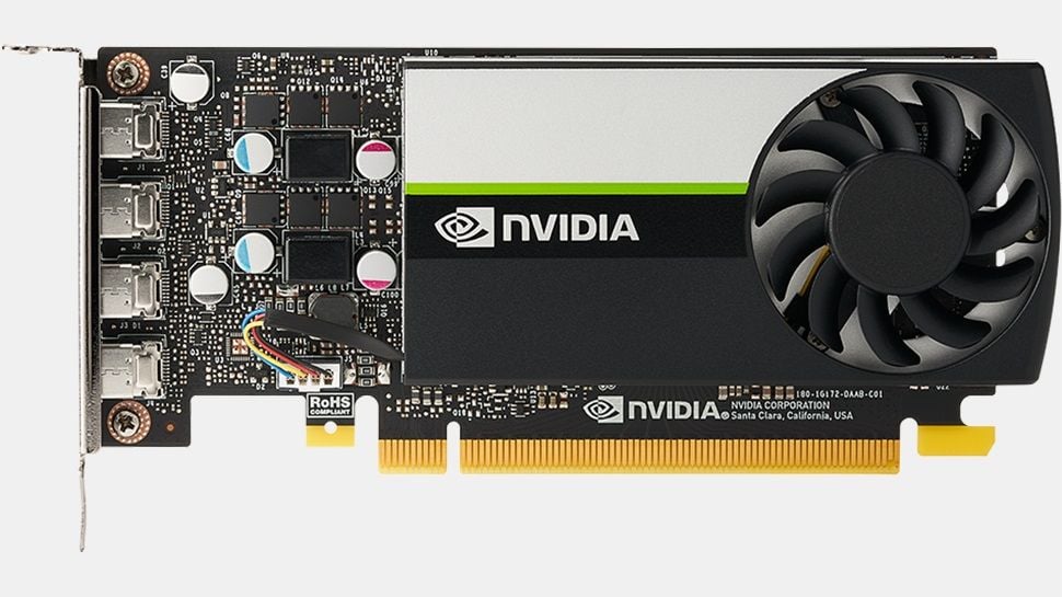 Xuất hiện GPU Nvidia T1000 “mi nhon” nhưng có đến 8GB VRAM và 4 cổng 4K@120Hz