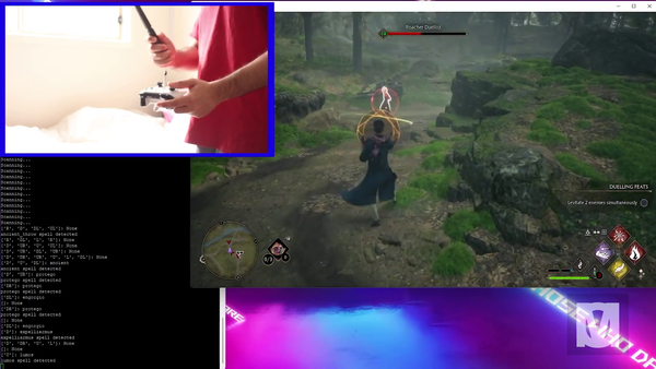 Quá thực tế, game thủ chơi Hogwarts Legacy bằng đũa phép ngoài đời thật