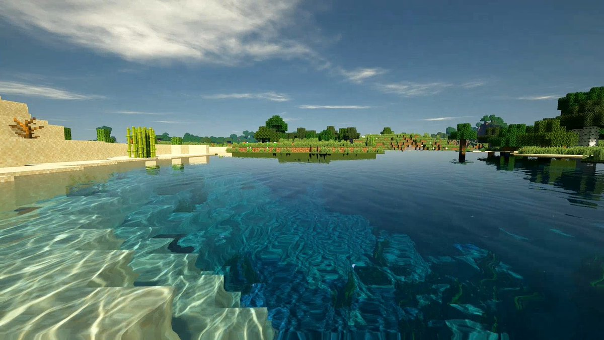 Fan Minecraft tự sáng tạo bản cập nhật River Update với đầy đủ sông ngòi và thác nước