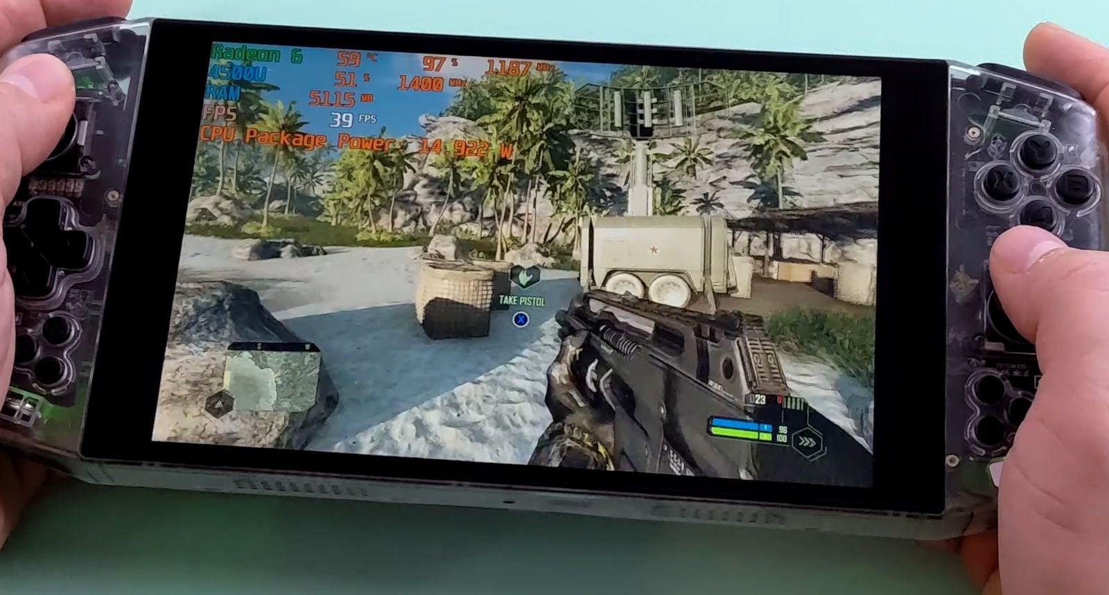 Không cần GPU rời, máy chơi game Trung Quốc vẫn chiến tốt Crysis Remastered và GTA V với CPU AMD Ryzen 5 4500U
