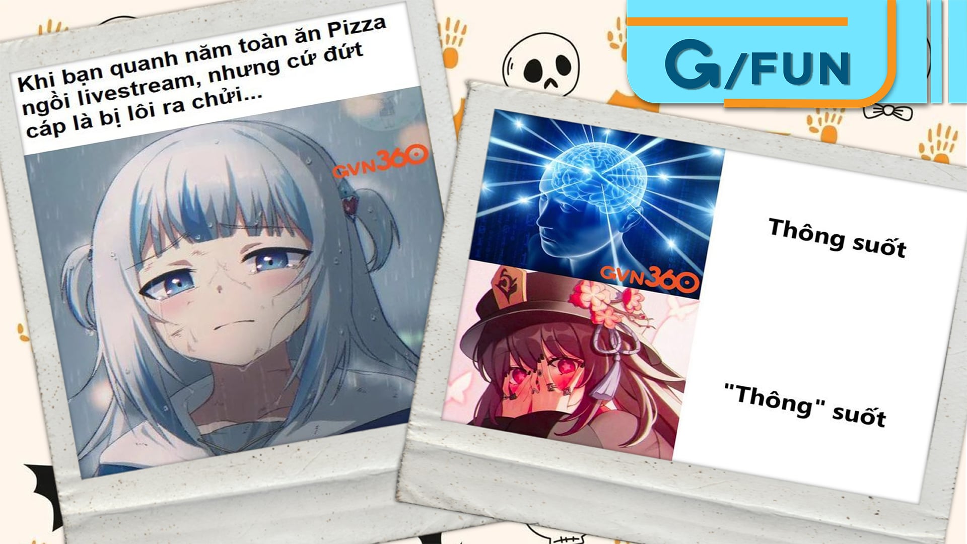 Tổng hợp meme hài hước cuối tuần: Gura cắn cáp, học thêm 10k/1 tiếng, Call of Duty thần la thiên chinh…