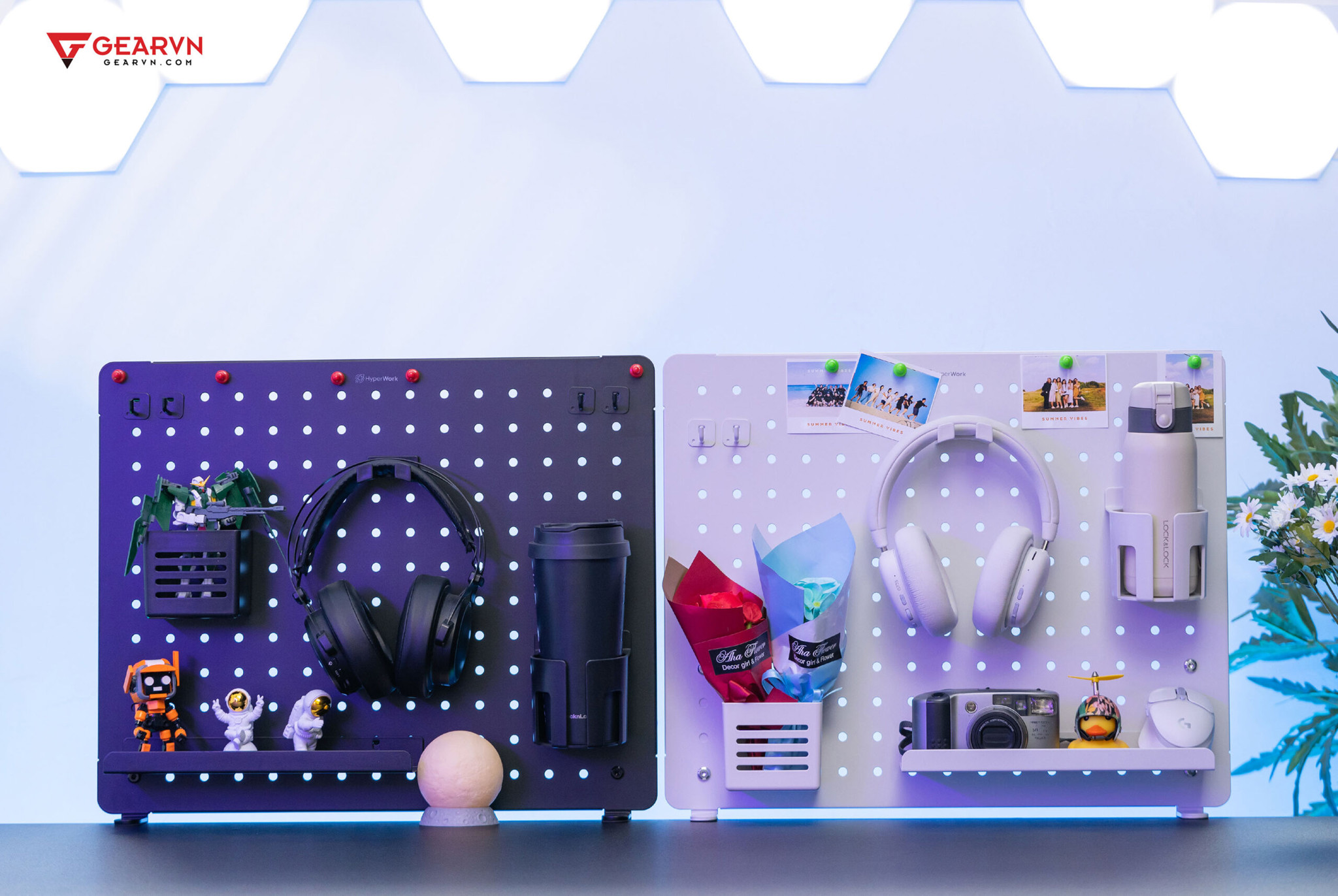 Bảng treo đồ Pegboard HyperWork PG-02, “bảo bối” nhân đôi thẩm mỹ và tiện ích cho góc PC