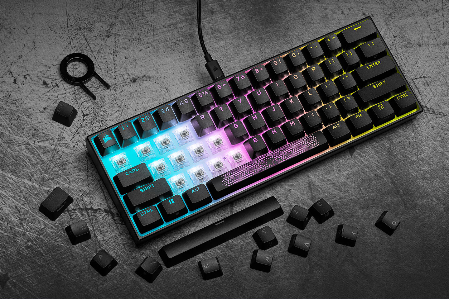 Corsair trình làng bàn phím cơ K65 RGB MINI nhỏ gọn, phản hồi nhanh gấp 8 lần chuẩn gaming thông thường