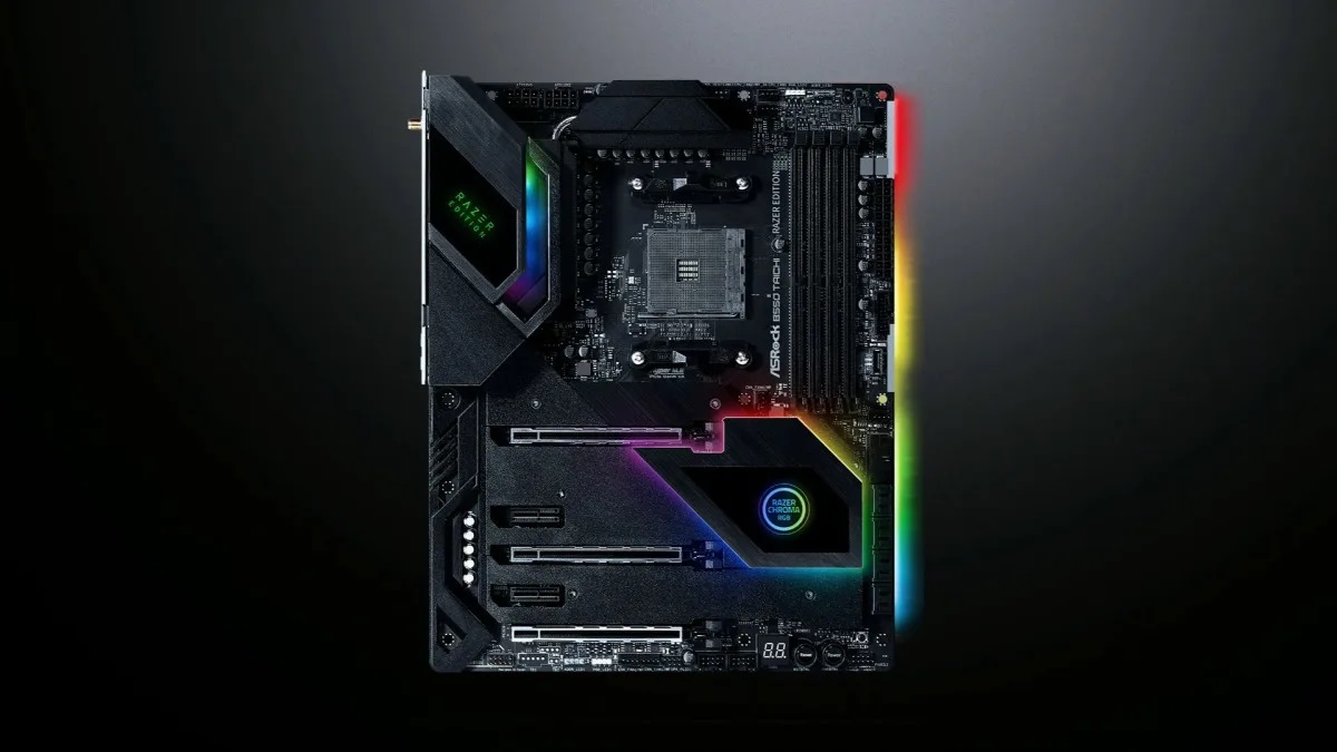 Razer đánh chiếm mảng linh kiện PC với dòng bo mạch chủ ASRock X570 và B550 Razer Edition tích hợp Chroma RGB