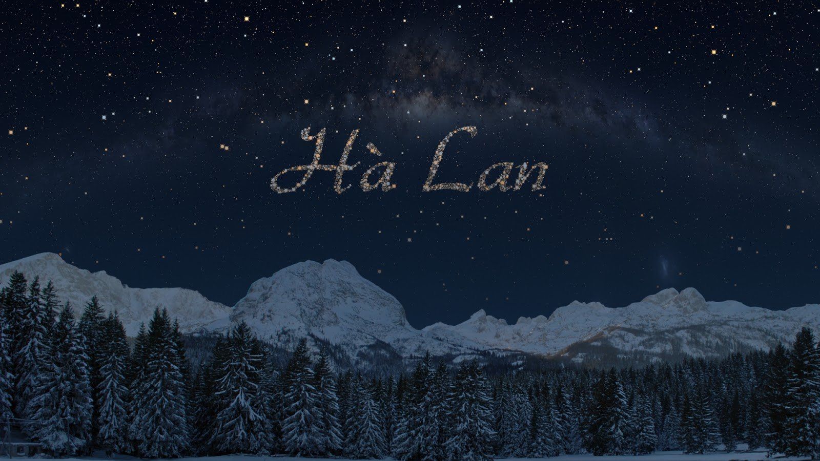 Trang trí hình nền Desktop bằng tên riêng của bạn được viết bởi ngàn vì sao trên trời