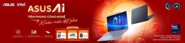 Nâng cấp laptop AI, đón năm mới rực rỡ cùng chương trình “ASUS AI – Tiên phong công nghệ, xuân mới đột phá”