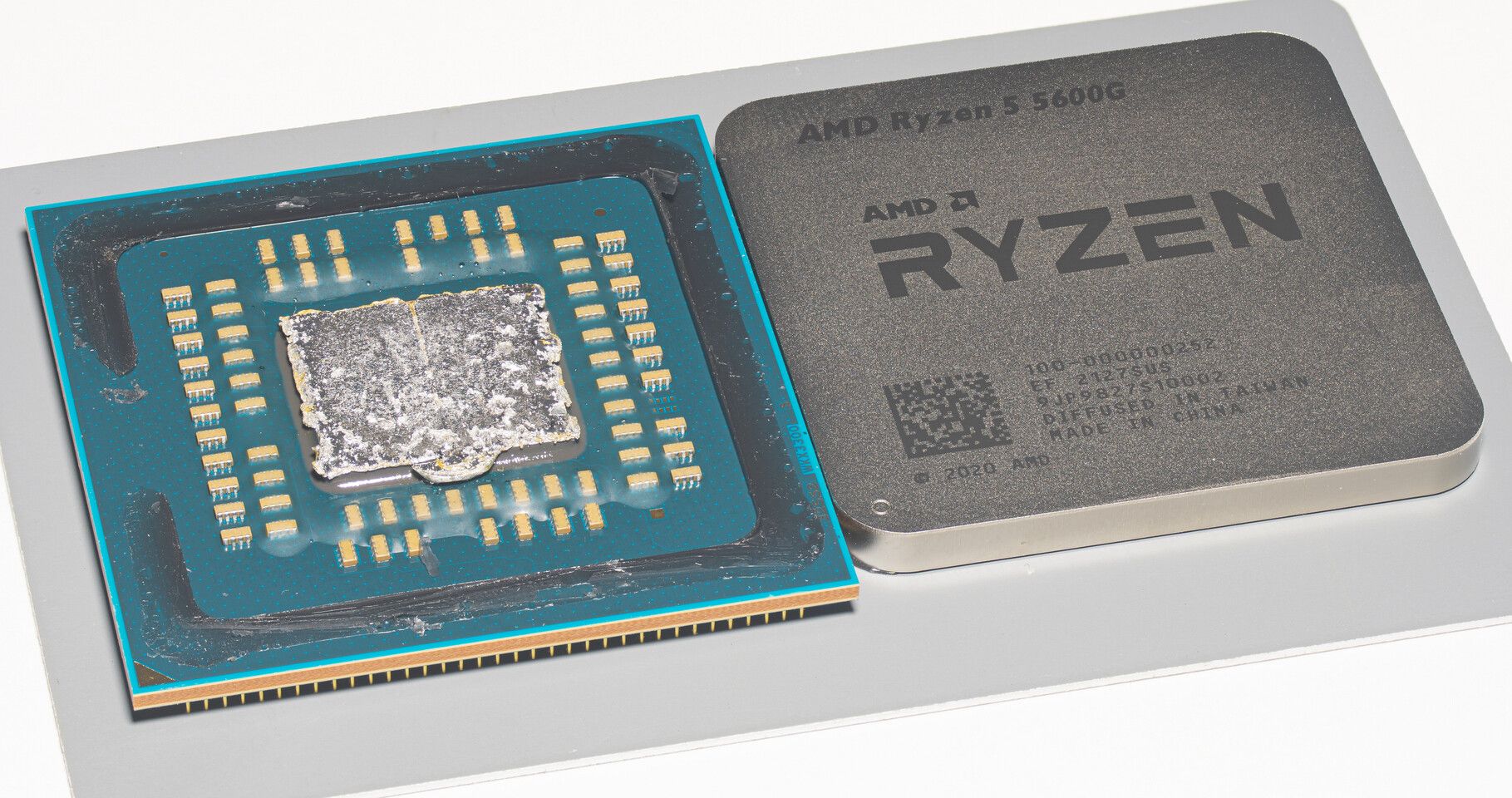 Lộ ảnh chụp die của APU Ryzen 5 5600G, tiết lộ vị trí 6 nhân CPU và 7 nhân GPU