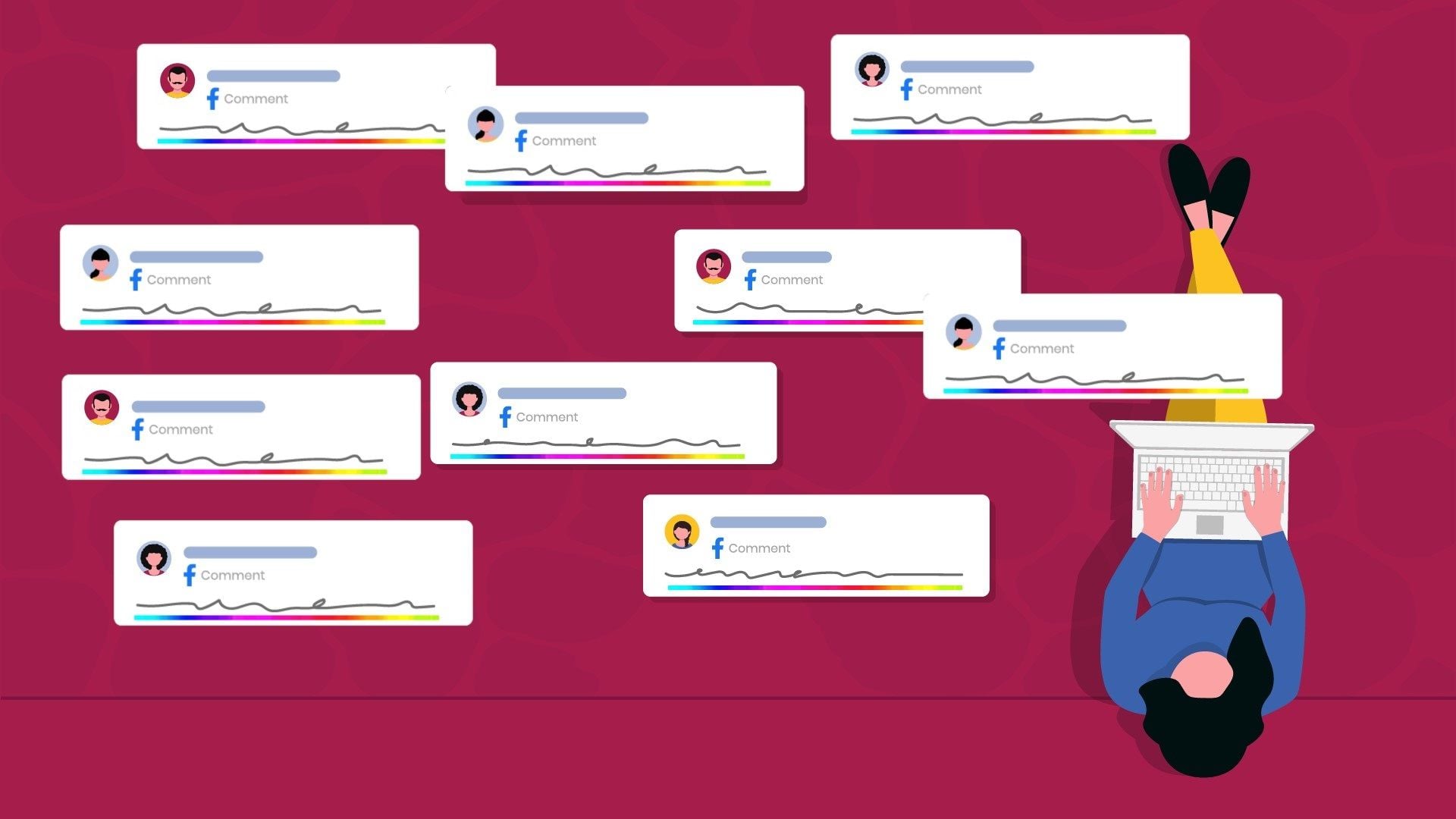 Mời anh em bắt trend bình luận cầu vồng đang hot trên Facebook hiện nay