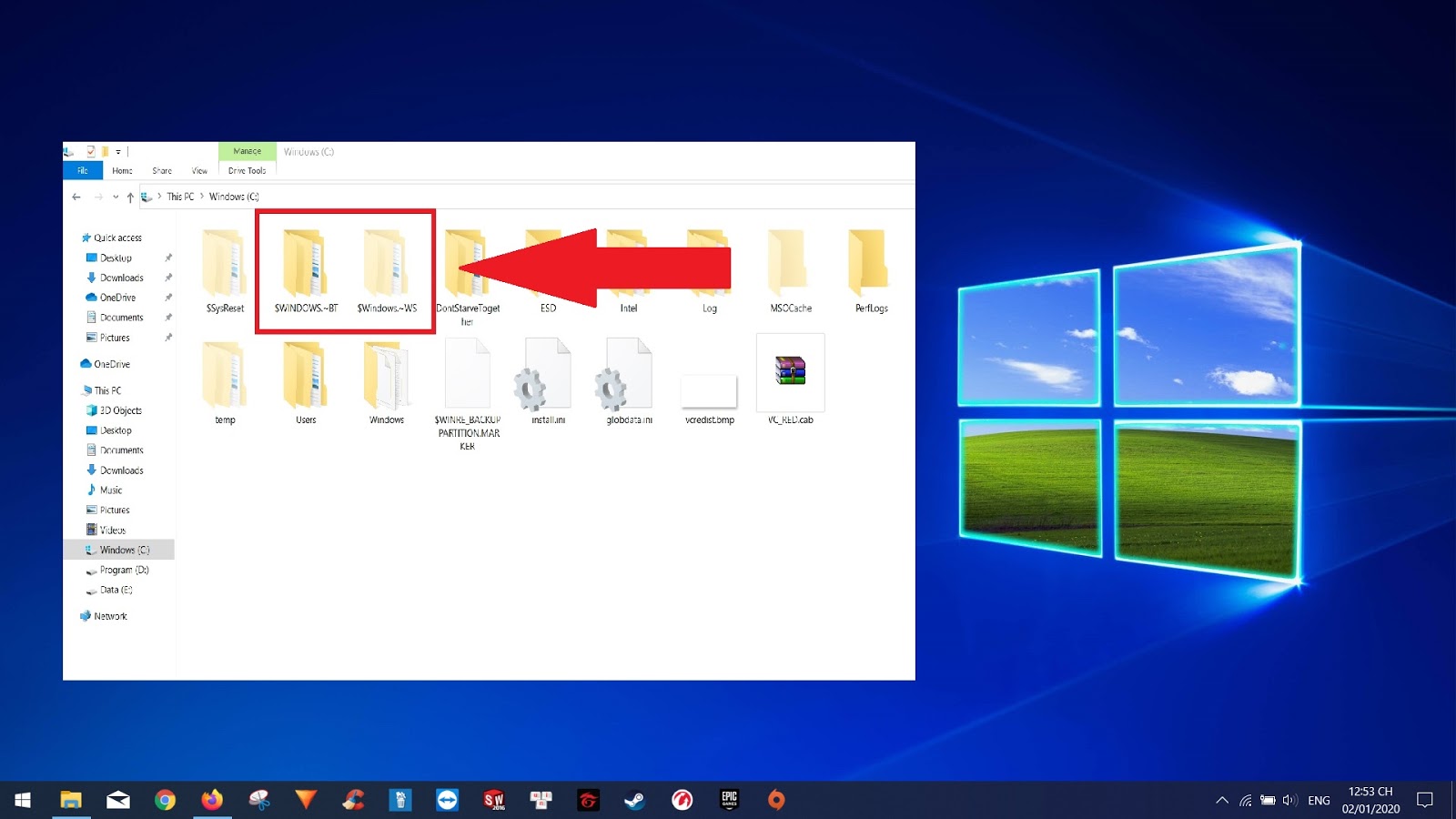 Giải mã hai thư mục $Windows.~BT và $Windows.~WS, liệu chúng ta có nên xoá?