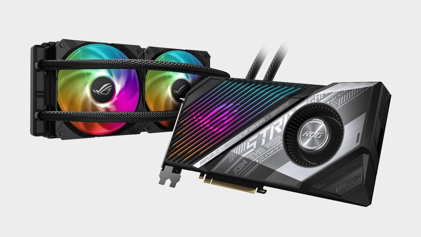 ASUS hé lộ card ROG Strix LC Radeon RX 6800 XT làm mát song song bằng tản AIO lẫn quạt lồng sóc