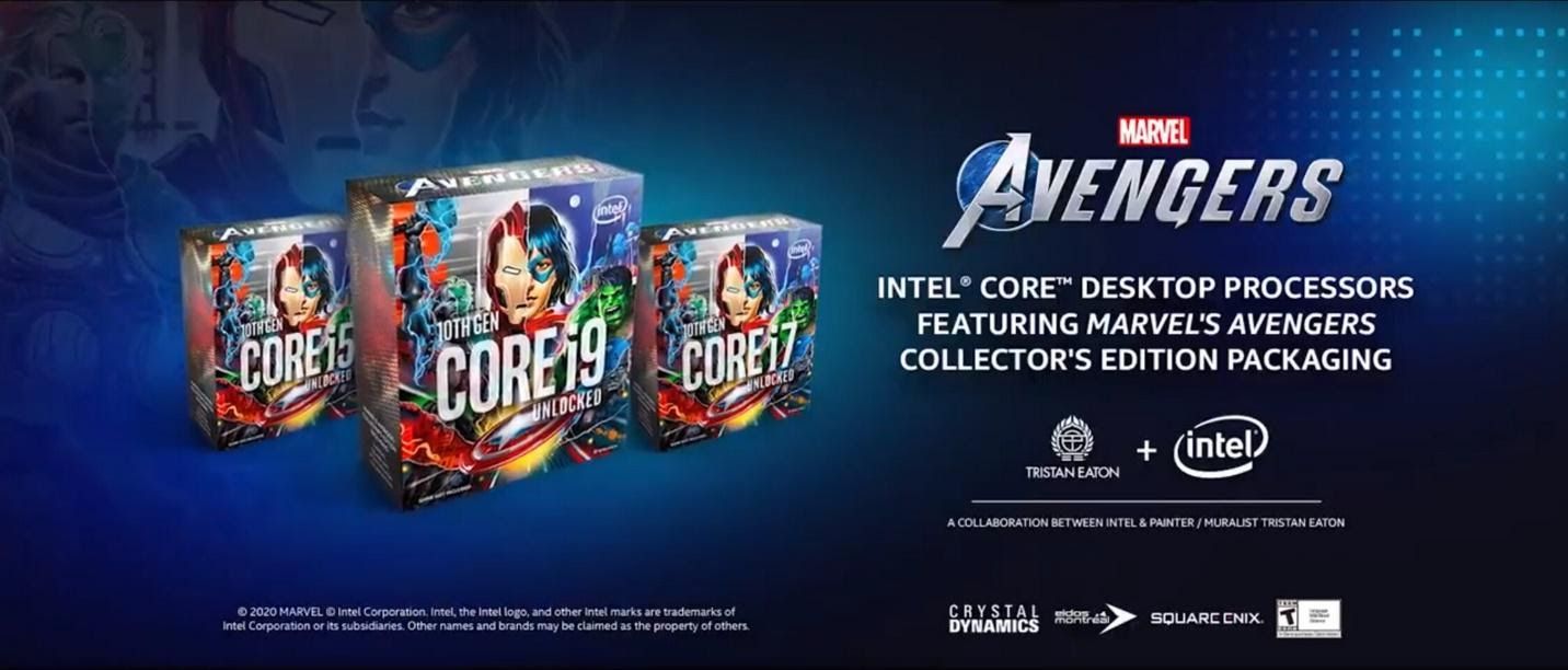 Intel công bố loạt CPU Core thế hệ 10 dòng KA với phiên bản Marvel’s Avengers Collector’s Edition độc đáo