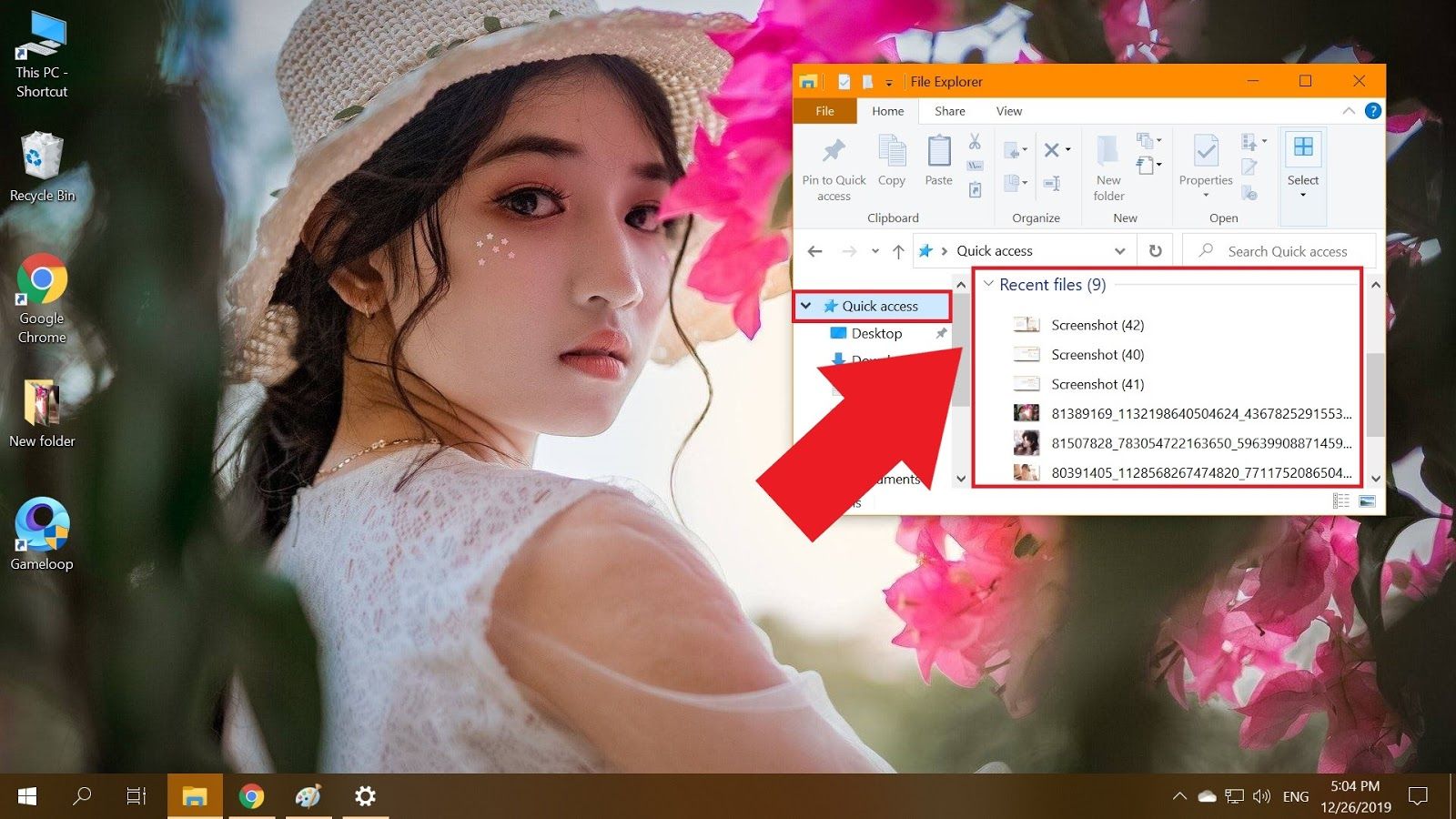 Hướng dẫn ẩn danh sách các thư mục sử dụng gần đây trong File Explorer trên Windows 10