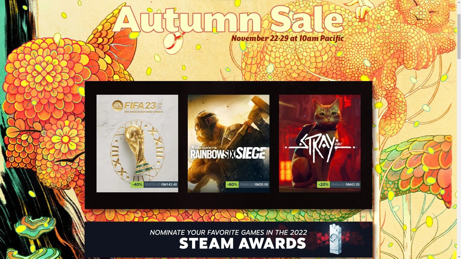 Steam Autumn Sale 2022 khởi động với nhiều game hay giá hời, mời bạn bắt đầu “cúng” lúa