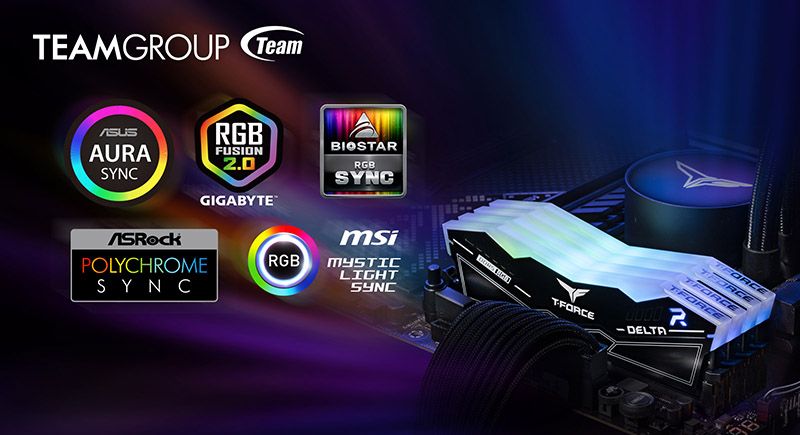 T-FORCE DELTA RGB là dòng RAM DDR5 đầu tiên tương thích mọi hệ sinh thái RGB lớn